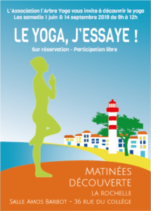 Journée Découverte du yoga à La Rochelle en eptembre 2019