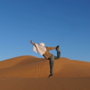 yoga désert dune